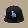 NEW ERA Side Patch 59Fifty Los Angles Dodgers Navy Lavender