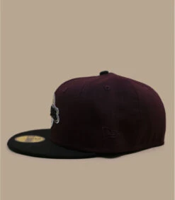 NEW ERA Side Patch 59Fifty Milwaukee Brewers Marron Black -Chapeau De Mode side patch 59fifty milwaukee brewers marron black 4