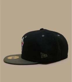 NEW ERA Side Patch 59Fifty Toronto Blue Jays Black New Olive -Chapeau De Mode side patch 59fifty toronto blue jays black new olive 2