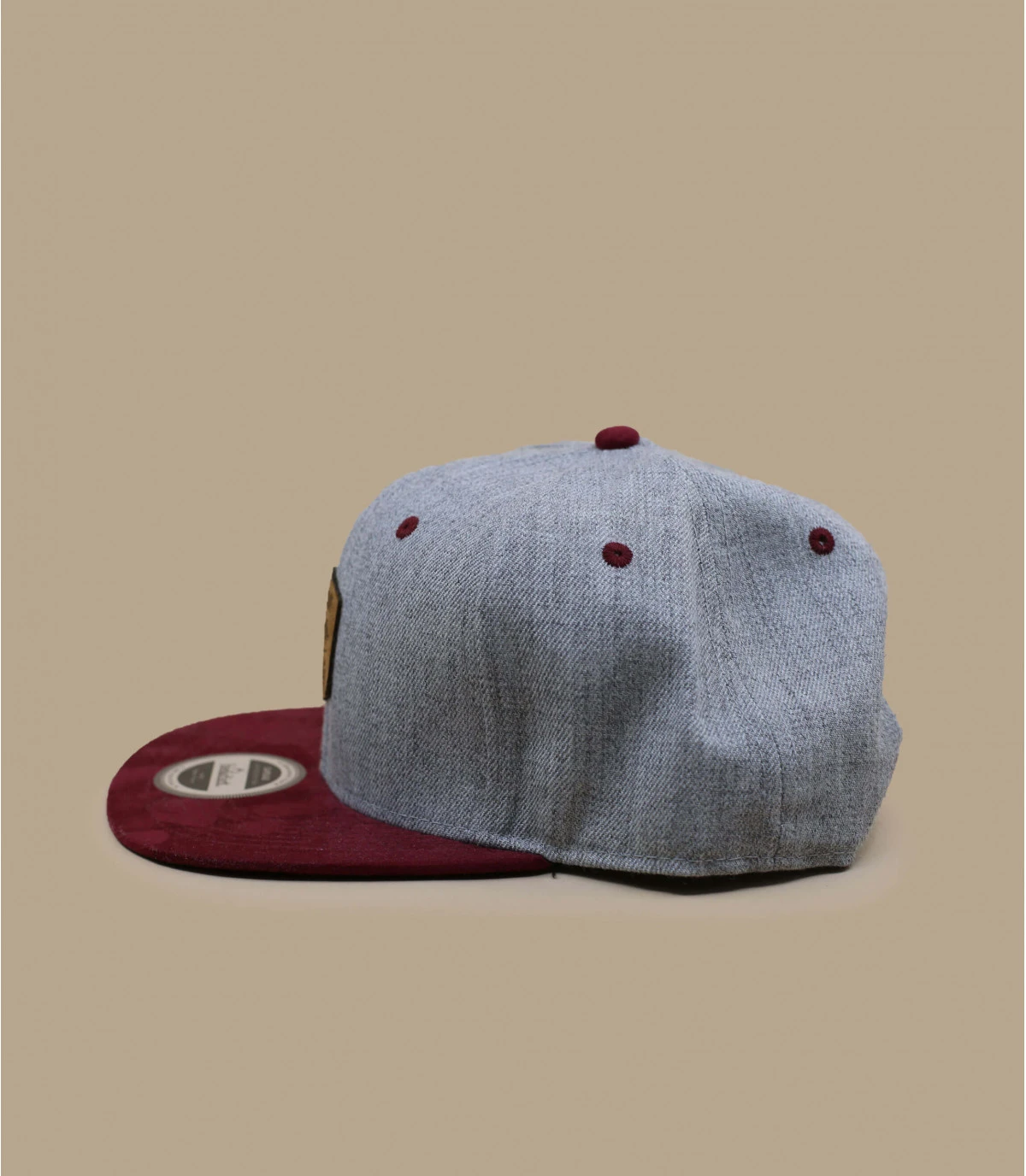 Snapback First Come First Track Grey Burgundy 3 Snapback First Come First Track Grey Burgundy – Image 3