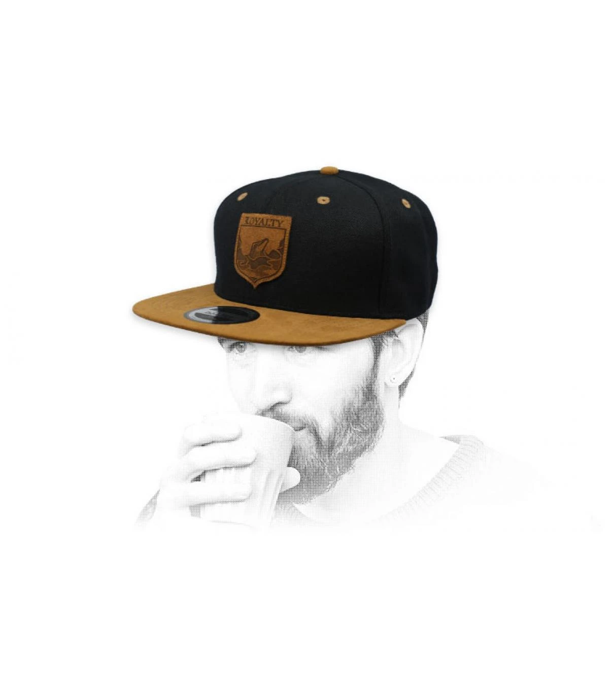 Snapback Loyalty Black Suede 1 Snapback Loyalty Black Suede