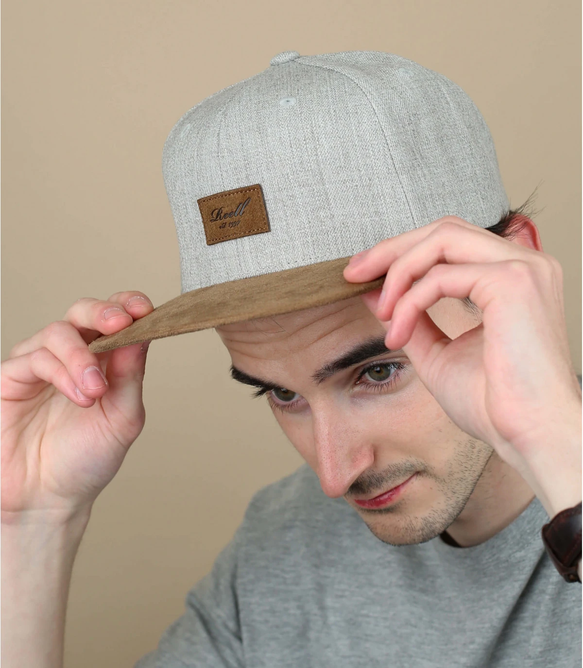 Reell Suede Cap Heather Light Grey 1 Reell Suede Cap Heather Light Grey