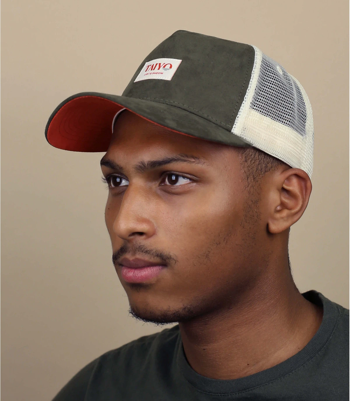 Suede Trucker Kaki 1 Suede Trucker Kaki