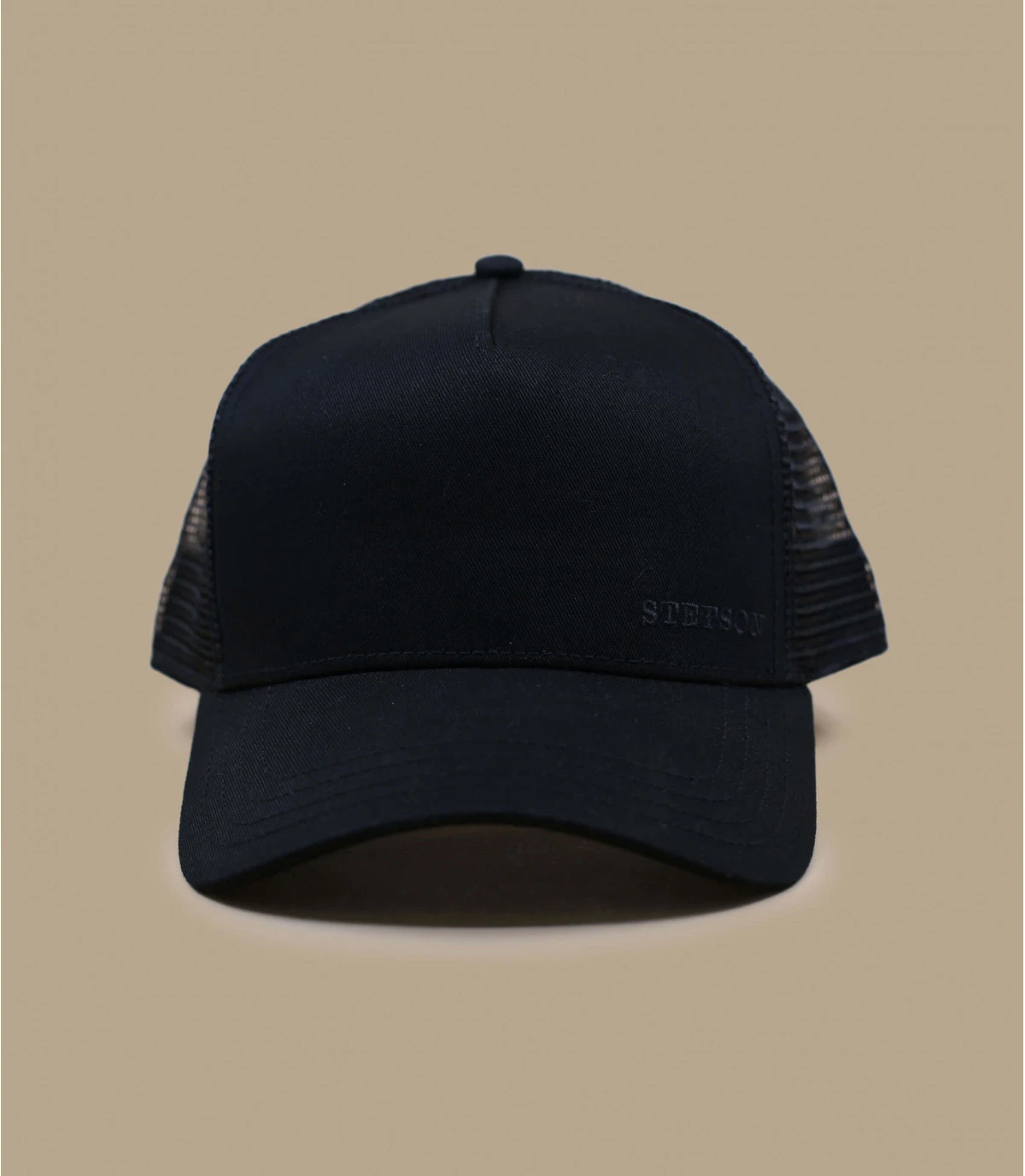 Stetson Trucker Cap Cotton Black 2 Stetson Trucker Cap Cotton Black – Image 2