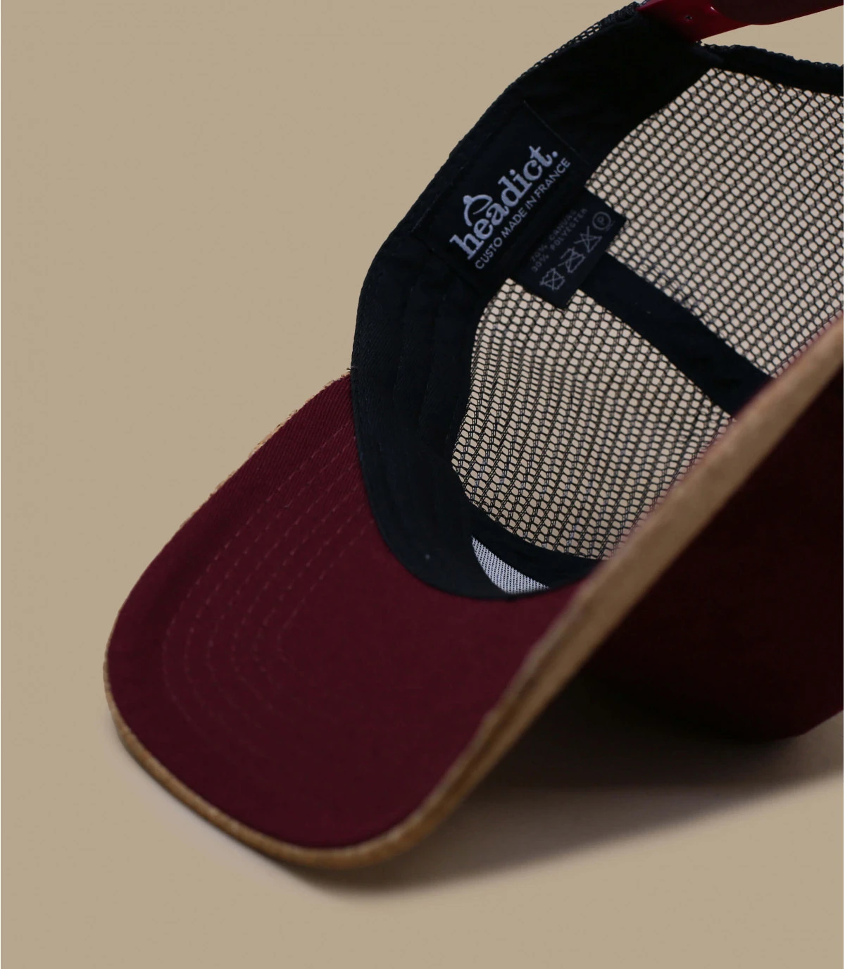 Trucker Corduroy Burgundy Cork Black 6 Trucker Corduroy Burgundy Cork Black – Image 6