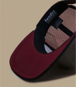 Trucker Heather Grey Black Burgundy -Chapeau De Mode trucker heather grey black burgundy 4