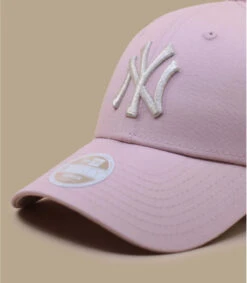 NEW ERA Wmn Metallic Logo NY Pink Silver -Chapeau De Mode wmn metallic logo ny pink silver 2